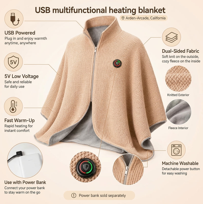 Shawl Heated Blanket