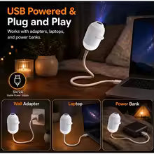 360° Holographic Starry Sky Projector – Galaxy & Nebula Night Light