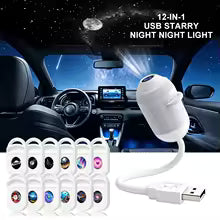 360° Holographic Starry Sky Projector – Galaxy & Nebula Night Light
